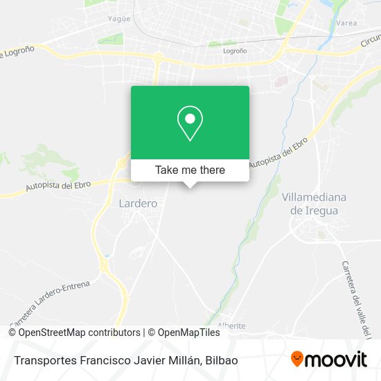 Transportes Francisco Javier Millán map