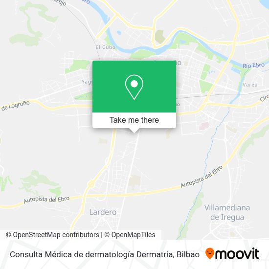 Consulta Médica de dermatología Dermatria map