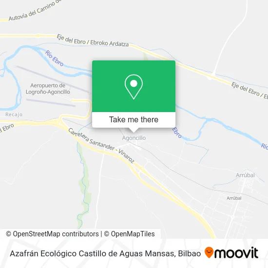 mapa Azafrán Ecológico Castillo de Aguas Mansas