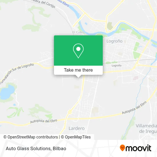 Auto Glass Solutions map