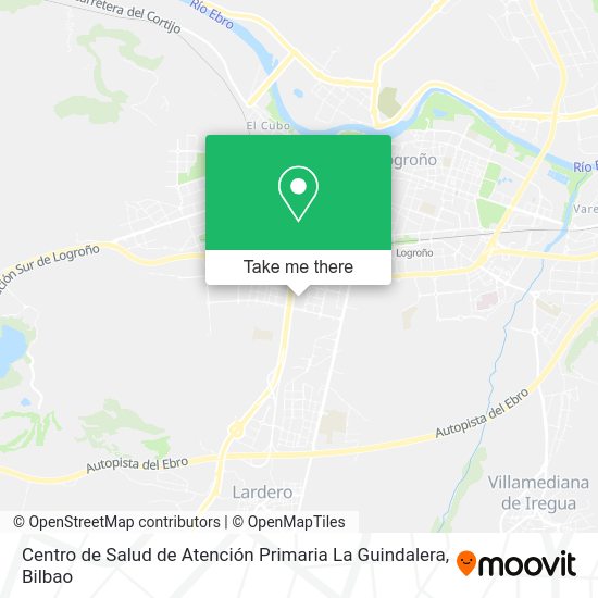 Centro de Salud de Atención Primaria La Guindalera map