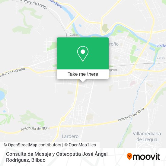 Consulta de Masaje y Osteopatía José Ángel Rodríguez map