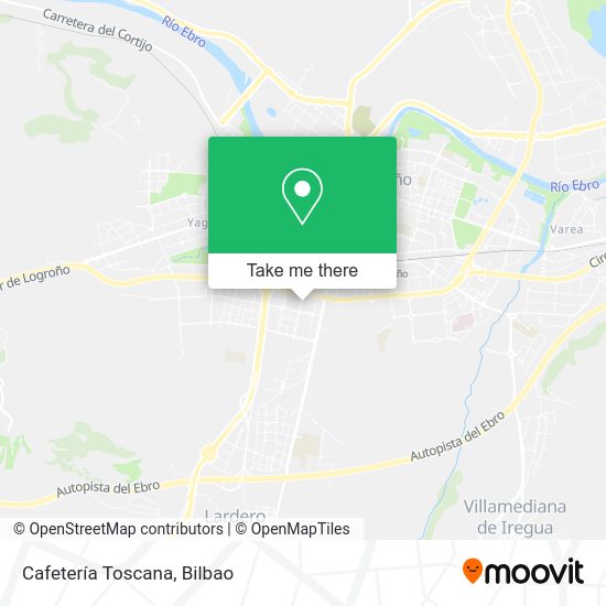 Cafetería Toscana map