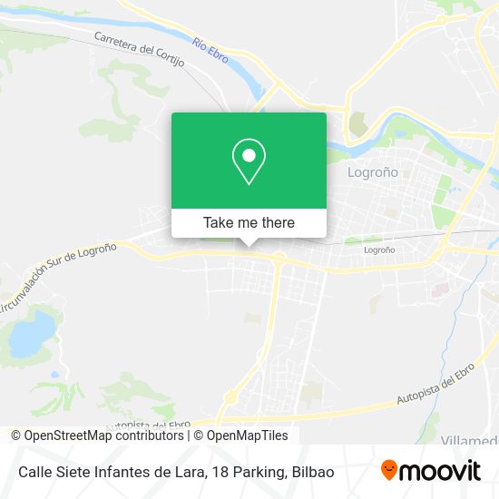 Calle Siete Infantes de Lara, 18 Parking map