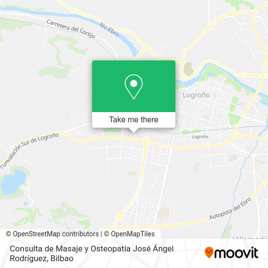 Consulta de Masaje y Osteopatía José Ángel Rodríguez map