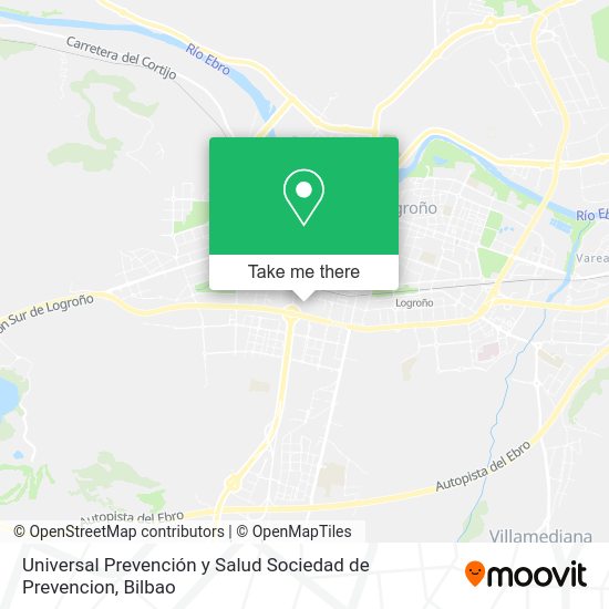 Universal Prevención y Salud Sociedad de Prevencion map