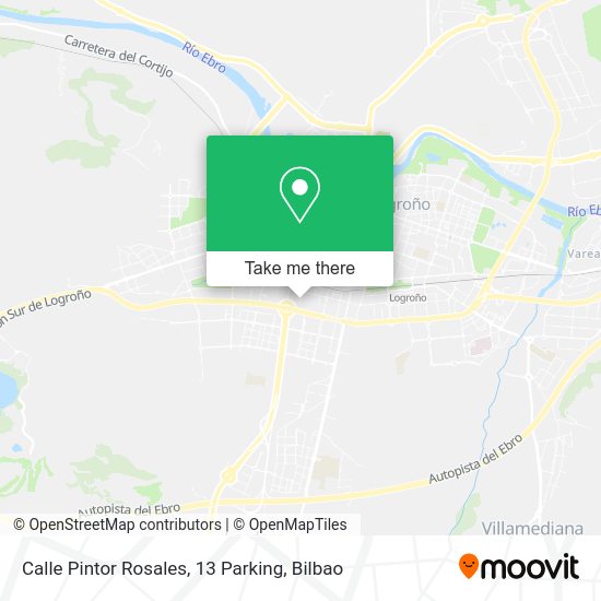 Calle Pintor Rosales, 13 Parking map