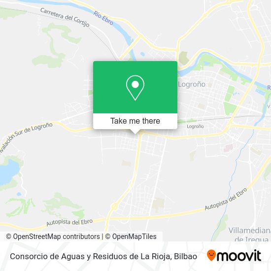 Consorcio de Aguas y Residuos de La Rioja map