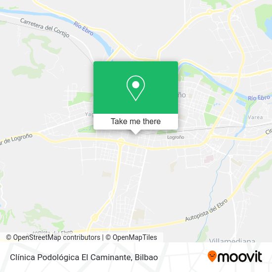 Clínica Podológica El Caminante map