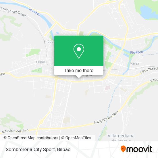 Sombrerería City Sport map