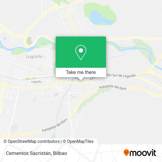 Cementos Sacristán map