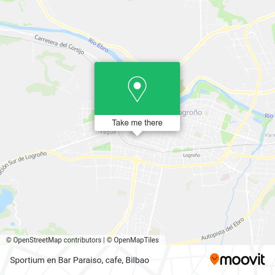 Sportium en Bar Paraiso, cafe map