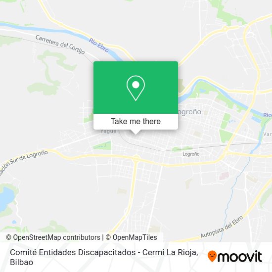 Comité Entidades Discapacitados - Cermi La Rioja map