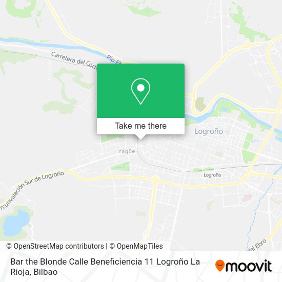 Bar the Blonde Calle Beneficiencia 11 Logroño La Rioja map
