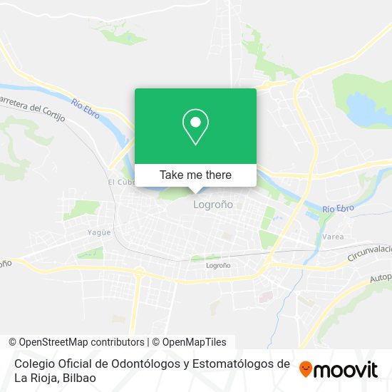 Colegio Oficial de Odontólogos y Estomatólogos de La Rioja map
