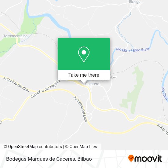 Bodegas Marqués de Caceres map