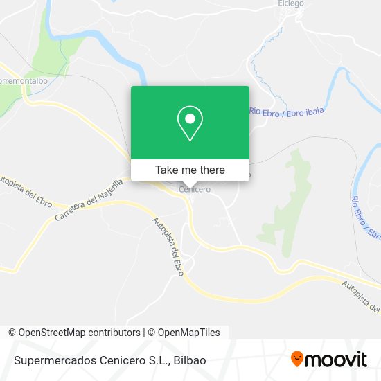 Supermercados Cenicero S.L. map