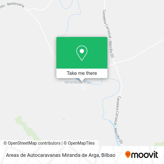 Areas de Autocaravanas Miranda de Arga map