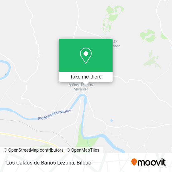 Los Calaos de Baños Lezana map