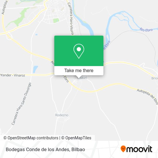Bodegas Conde de los Andes map