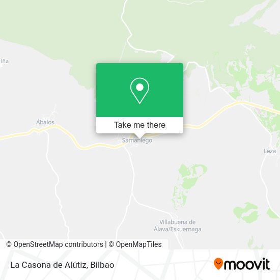 La Casona de Alútiz map