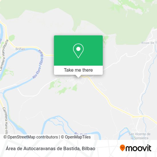 Área de Autocaravanas de Bastida map