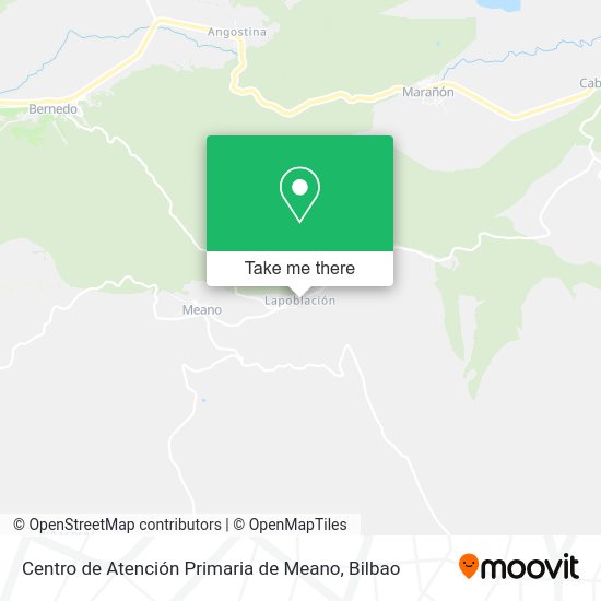 Mapa Centro de Atención Primaria de Meano