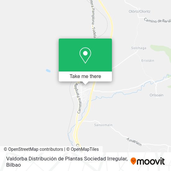 Valdorba Distribución de Plantas Sociedad Irregular map
