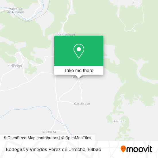 Bodegas y Viñedos Pérez de Urrecho map