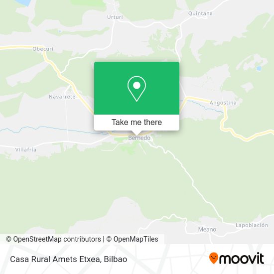 Casa Rural Amets Etxea map