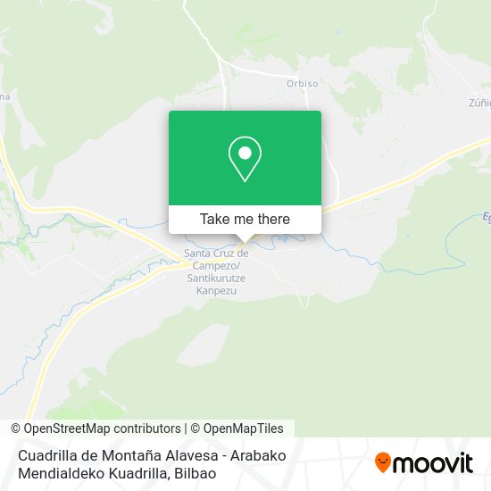 Cuadrilla de Montaña Alavesa - Arabako Mendialdeko Kuadrilla map
