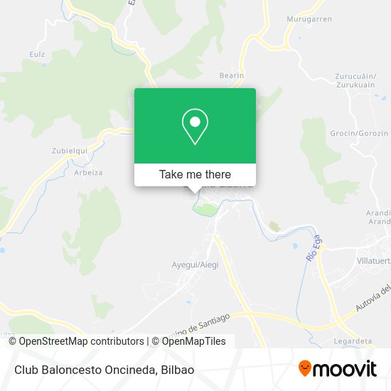 Club Baloncesto Oncineda map