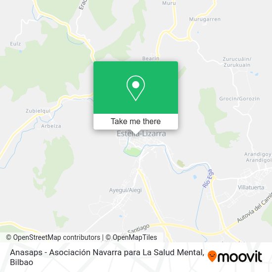Anasaps - Asociación Navarra para La Salud Mental map