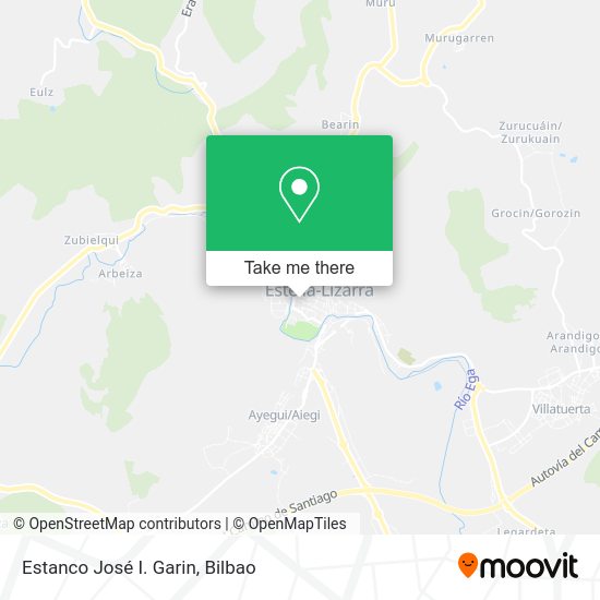 Estanco José I. Garin map
