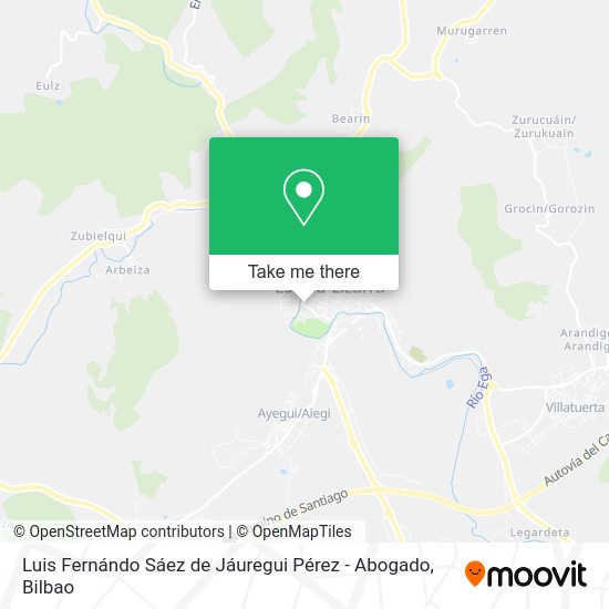Luis Fernándo Sáez de Jáuregui Pérez - Abogado map