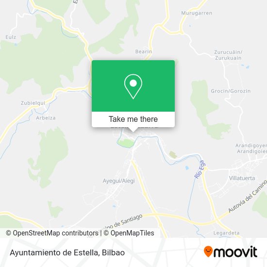 Ayuntamiento de Estella map