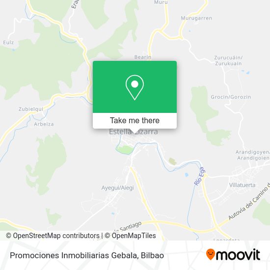 Promociones Inmobiliarias Gebala map
