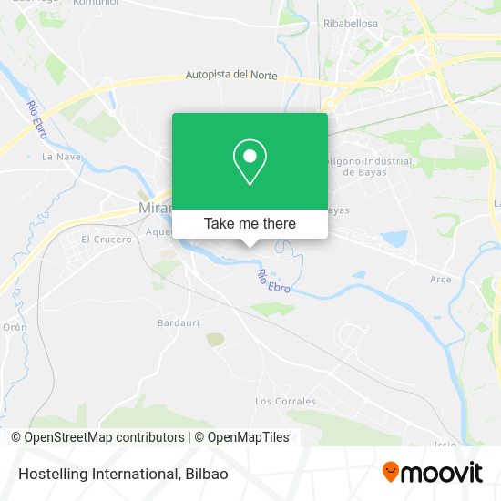 Hostelling International map