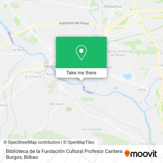 Biblioteca de la Fundación Cultural Profesor Cantera Burgos map