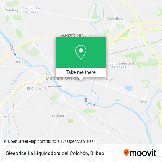 Sleeprice La Liquidadora del Colchón map