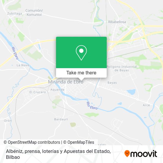 Albéniz, prensa, loterías y Apuestas del Estado map