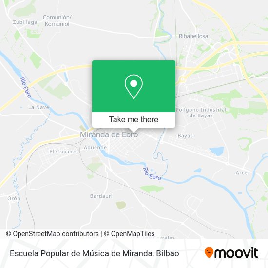 Escuela Popular de Música de Miranda map