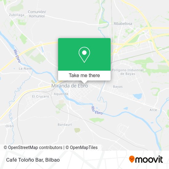 Café Toloño Bar map