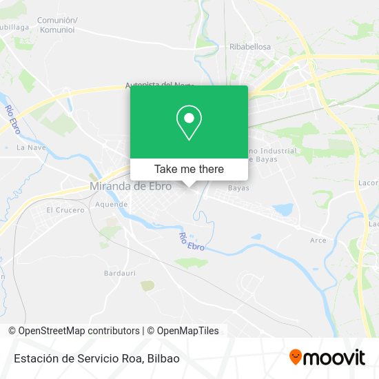 Estación de Servicio Roa map