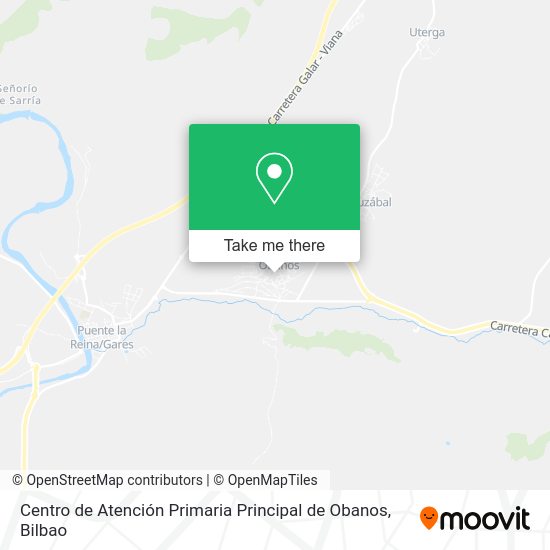 Centro de Atención Primaria Principal de Obanos map