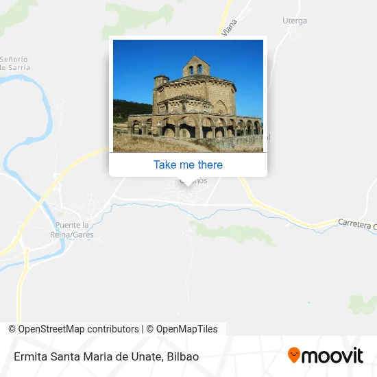 Ermita Santa Maria de Unate map