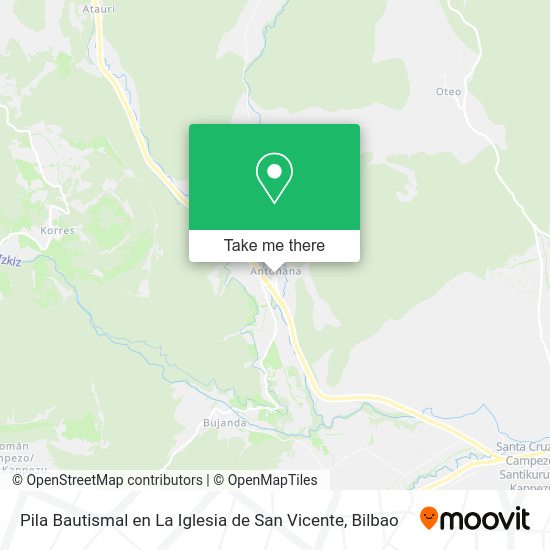 Pila Bautismal en La Iglesia de San Vicente map