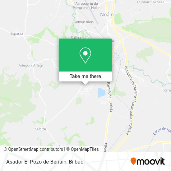 Asador El Pozo de Beriain map