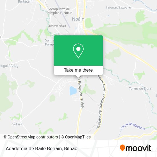 Academia de Baile Beriáin map