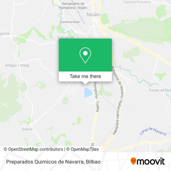 Preparados Quimicos de Navarra map